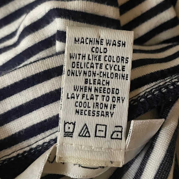 Max Studio Horizontal Stripe Knit Stretchy Mini Skirt Size Medium - Picture 2 of 5